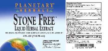 Planetary Herbals Stone Free Liquid Herbal Extract - herbal supplement