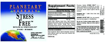Planetary Herbals Stress Free - herbal supplement