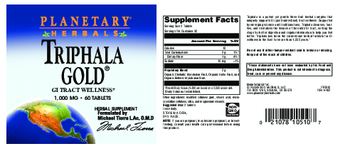 Planetary Herbals Triphala Gold 1,000 mg - herbal supplement