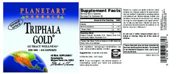 Planetary Herbals Triphala Gold 550 mg - herbal supplement