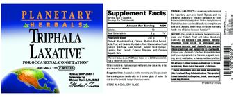 Planetary Herbals Triphala Laxative - herbal supplement