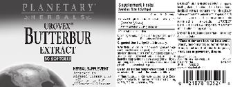 Planetary Herbals Urovex Butterbur Extract - herbal supplement