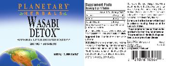 Planetary Herbals Wasabi Detox 200 mg - herbal supplement