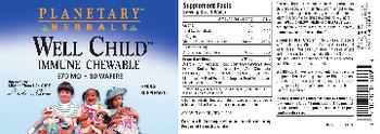 Planetary Herbals Well Child Immune Chewable - herbal supplement