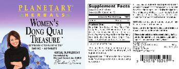 Planetary Herbals Women's Dong Quai Treasure 860 mg - herbal supplement