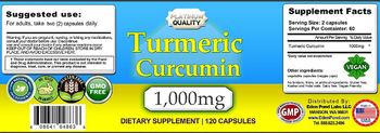 Plantinum Quality Turmeric Curcumin 1,000 mg - supplement