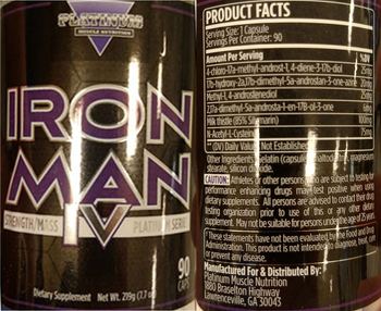 Platinum Muscle Nutrition Iron Man IV - supplement