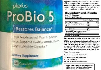 Plexus ProBio 5 - supplement