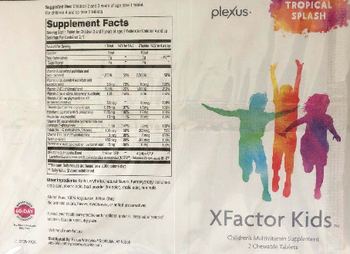 Plexus XFactor Kids Tropical Splash - childrens multivitamin supplement