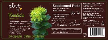 Plnt By V Rhodiola - supplement