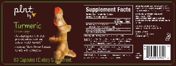 Plnt By V Turmeric - supplement