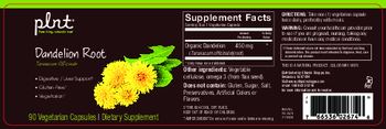 Plnt Dandelion Root - supplement