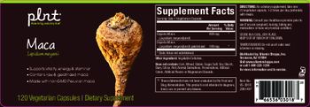 Plnt Maca - supplement