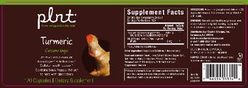 Plnt Turmeric - supplement