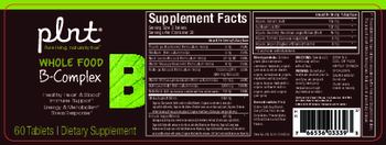 Plnt Whole Food B-Complex - supplement