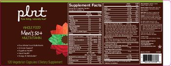 Plnt Whole Food Men's 50+ Multivitamin - supplement