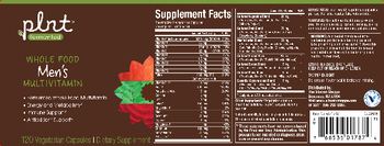 Plnt Whole Food Men's Multivitamin - supplement