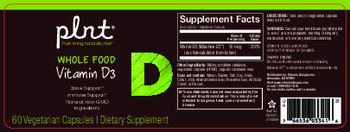 Plnt Whole Food Vitamin D3 - supplement