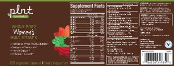 Plnt Whole Food Women's Multivitamin - supplement