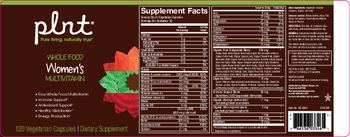 Plnt Whole Food Women's Multivitamin - supplement