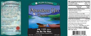 Plum Flower Abundant Yin Teapills (Da Bu Yin Wan) - herbal supplement