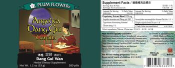 Plum Flower Angelica Dang Gui Teapills - herbal supplement