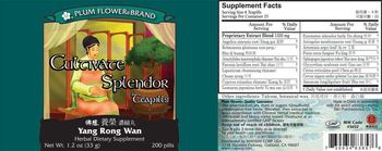 Plum Flower Brand Cultivate Splendor Teapills - herbal supplement