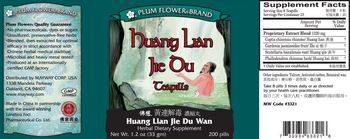 Plum Flower Brand Huang Lian Jie Du Teapills Huang Lian Jie Du Wan - herbal supplement