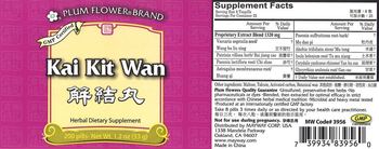 Plum Flower Brand Kai Kit Wan - herbal supplement