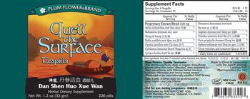 Plum Flower Brand Quell The Surface Teapills Dan Shen Huo Xue Wan - herbal supplement