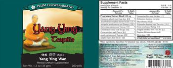 Plum Flower Brand Yang Ying Teapills (Yang Ying Wan) - herbal supplement