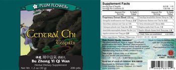 Plum Flower Central Chi Teapills Bu Zhong Yi Qi Wan - herbal supplement