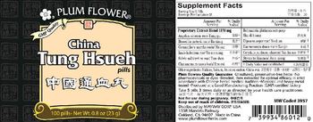 Plum Flower China Tung Hsueh Pills - supplement