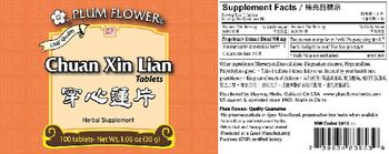 Plum Flower Chuan Xin Lian Pian Tablets - herbal supplement