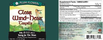 Plum Flower Clear Wind-heat Teapills - herbal supplement