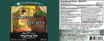 Plum Flower Cultivate Splendor Teapills - herbal supplement