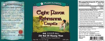 Plum Flower Eight Flavor Rehmannia Teapills Zhi Bai Di Huang Wan - herbal supplement