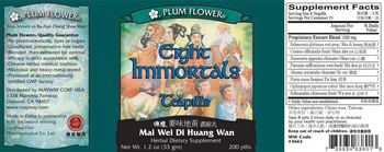 Plum Flower Brand Eight Immortals Teapills Mai Wei Di Huang Wan - herbal supplement