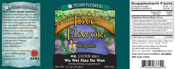 Plum Flower Five Flavor Teapills (Wu Wei Xiao Du Wan) - herbal supplement