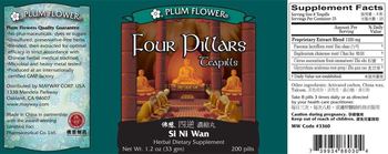 Plum Flower Brand Four Pillars Teapills Si Ni Wan - herbal supplement