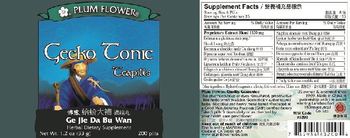 Plum Flower Gecko Tonic Teapills - herbal supplement