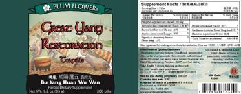 Plum Flower Great Yang Restoration Teapills - herbal supplement