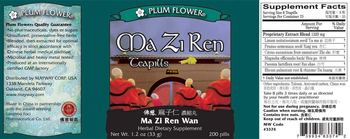 Plum Flower Brand Ma Zi Ren Teapills Ma Zi Ren Wan - herbal supplement