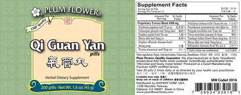 Plum Flower Qi Guan Yan Pills - herbal supplement