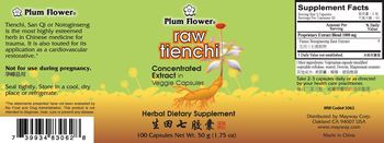 Plum Flower Raw Tienchi - herbal supplement