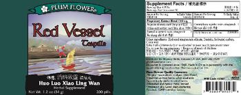 Plum Flower Red Vessel Teapills - herbal supplement