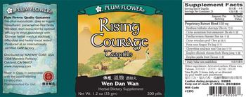 Plum Flower Brand Rising Courage Teapills Wen Dan Wan - herbal supplement