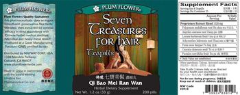 Plum Flower Seven Treasures For Hair Teapills Qi Bao Mei Ran Wan - herbal supplement