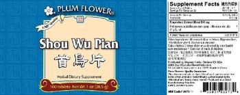 Plum Flower Shou Wu Pian - herbal supplement