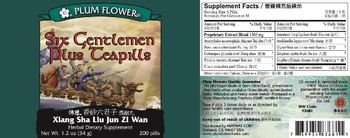 Plum Flower Six Gentlemen Plus Teapills - herbal supplement